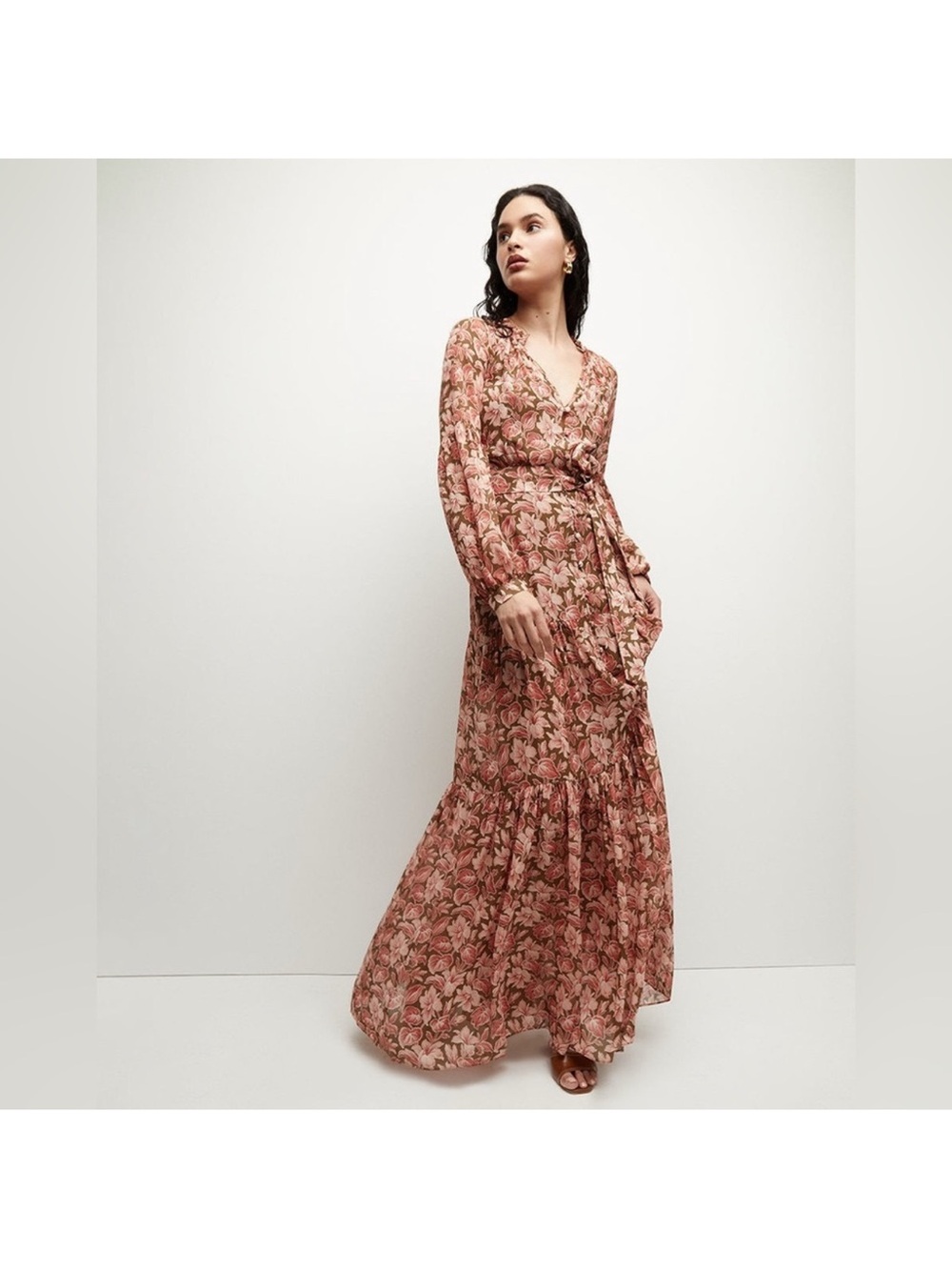 Veronica Beard Isra Long Sleeve Maxi Dress - $998 retail - Picture 2 of 4